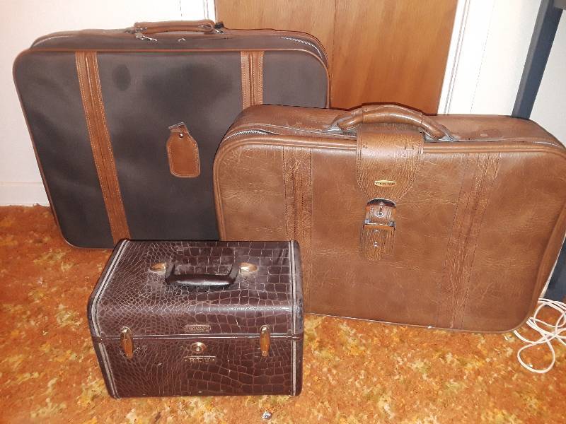 lot 365 image: 2 suitcases and 1 train bag