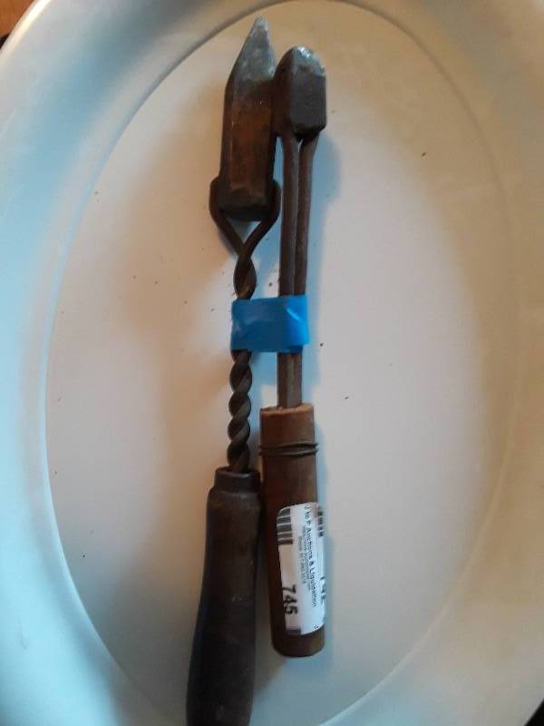 lot 745 image: 2 hand tools and soldering tools for use with torch