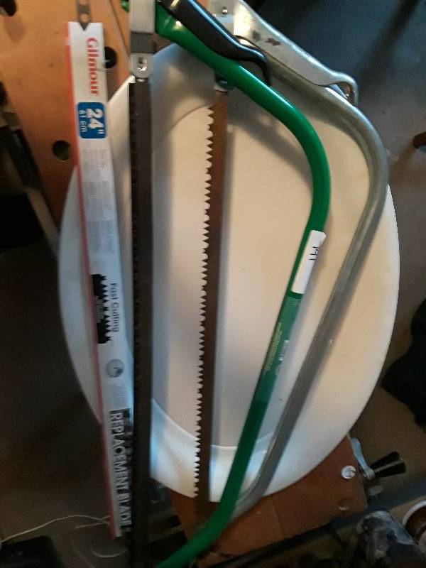 lot 741 image: 2  - 24 BOW SAWS AND 1 EXTRA BLADE