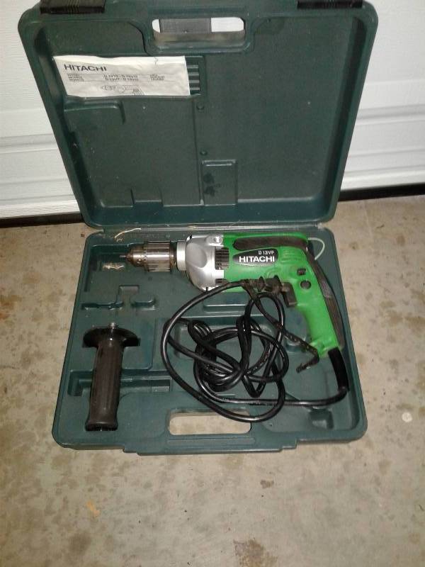 lot 655 image: Hitachi Drill model D13VF in case