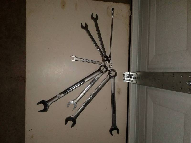 lot 657 image: 8 craftsman angle wrenches 916 through 1 18 in