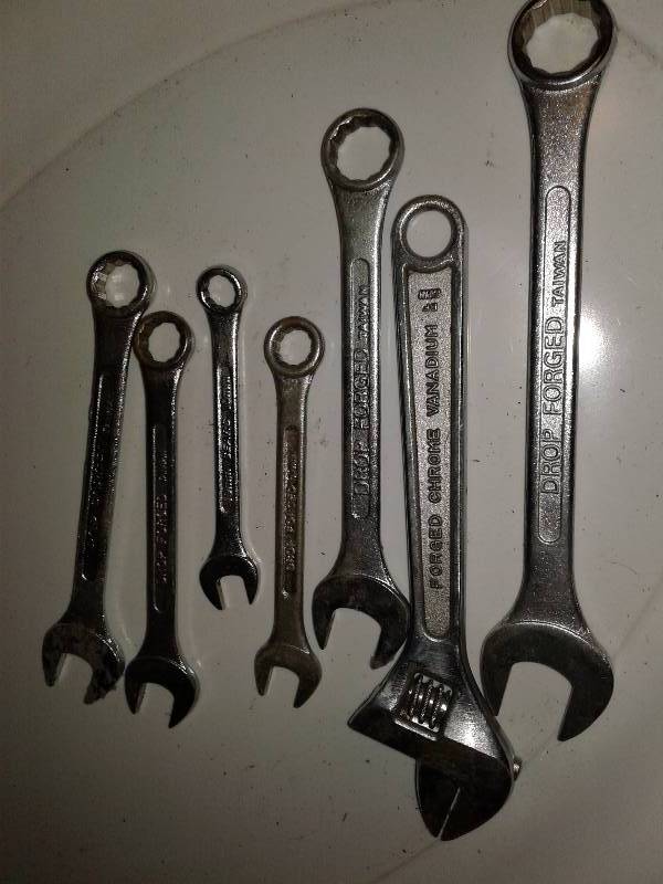 lot 697 image: Sears  Dropforged angle wrenches x 7