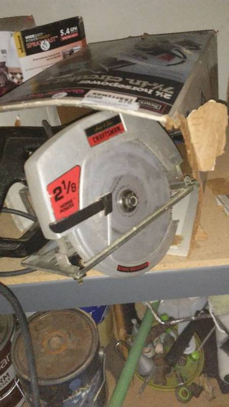 lot 676 image: Sears circular saw in box