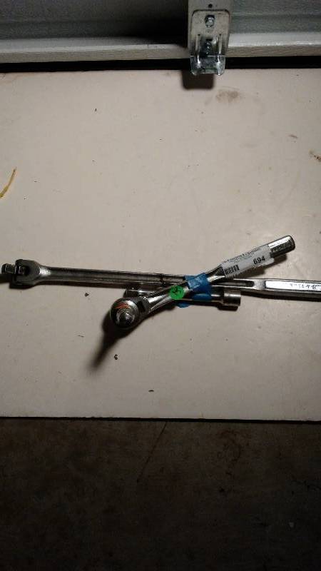 lot 694 image: 2 Craftsman socket wrenches  6 inch extender attachment
