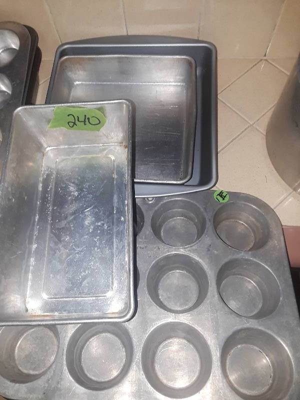 lot 240 image: muffin and bread pans