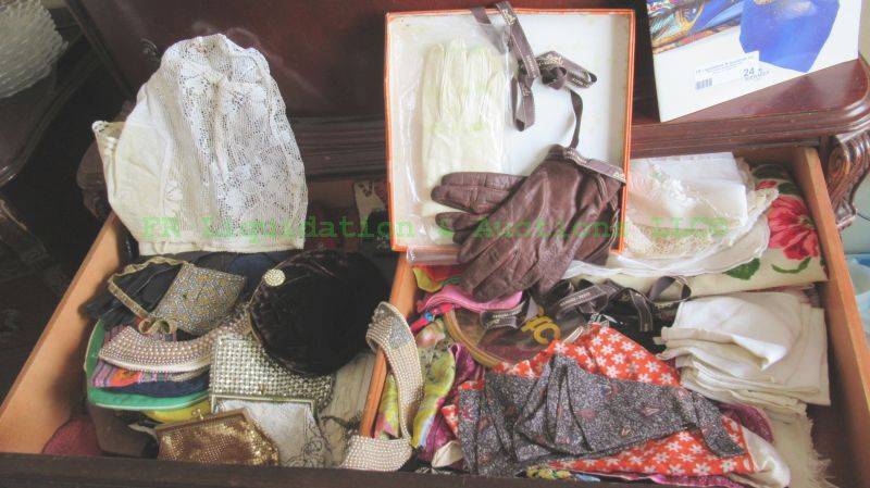 lot 24 image: Assorted gloves and handkerchiefs plus as shown