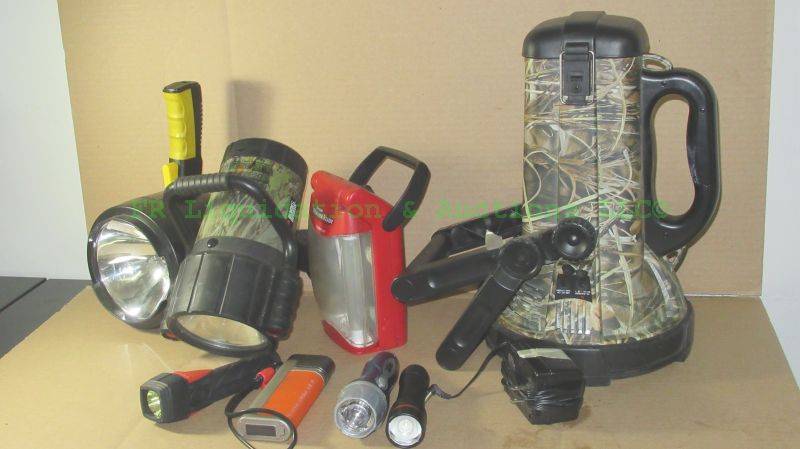 lot 66 image: Various heavy duty high power flashlights