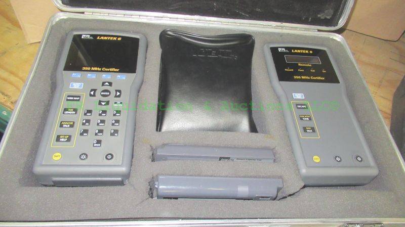 lot 84 image: Ideal Lantek 6, 350 MHz cable certifier set in carry case, in working condition