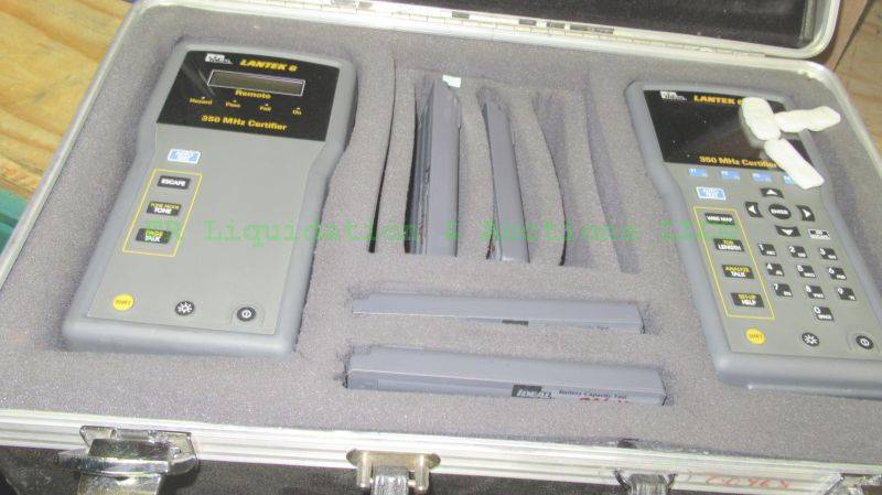 lot 85 image: Ideal Lantek 6, 350 MHz cable certifier set in carry case, in working condition