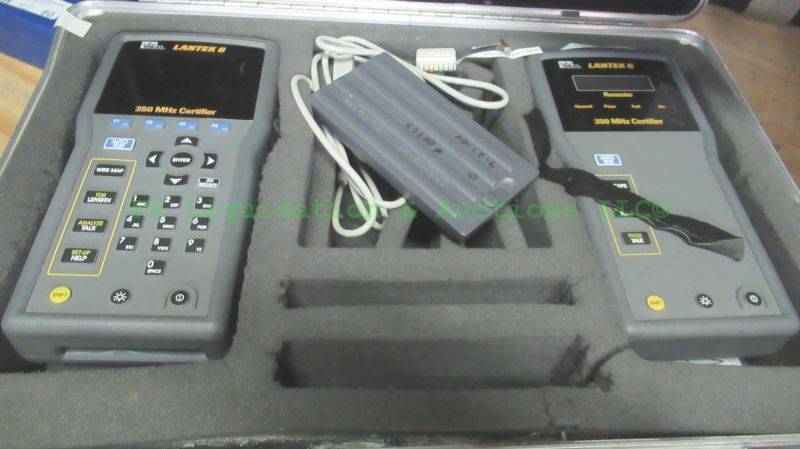 lot 86 image: Ideal Lantek 6, 350 MHz cable certifier set in carry case, in working condition