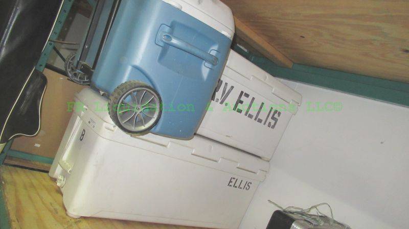 lot 82 image: Engel Deep Blue high performance coolers (2 total) plus extra cooler and drink cooler