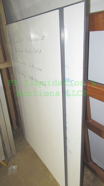 lot 122 image: Heavy duty wall mount dry erase boards 36 x 54 (2 total)