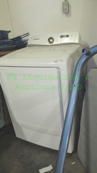 lot 128 image: Samsung model DV400EWHDWRAA clothes dryer