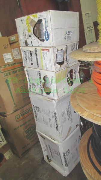 lot 146 image: Industrial data communication cable rolls in RackPack boxes, 5 total