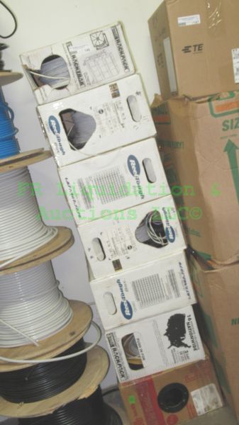 lot 148 image: Industrial data communication cable rolls in RackPack boxes, 7 total