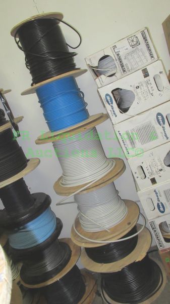 lot 149 image: Various industrial data communication cable medium to small spool rolls, 6 rolls total