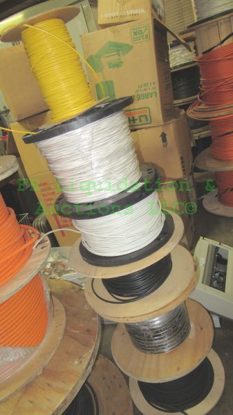 lot 151 image: Various industrial data communication cable medium to small spool rolls, 6 rolls total