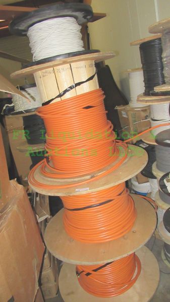 lot 156 image: Various industrial data communication cable large spool rolls, 4 rolls total