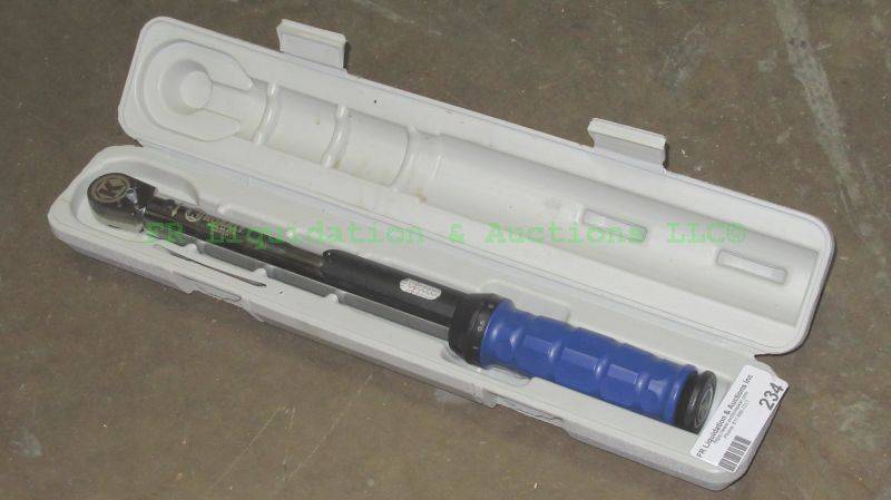 lot 234 image: Kobalt model 01772 torque wrench in carry case