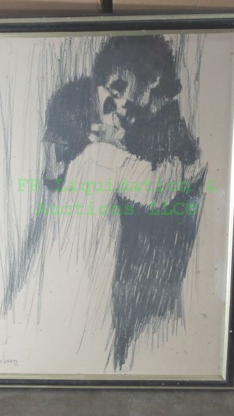 lot 166 image: Aldo Luongo Lovers framed print