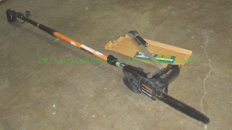 lot 184 image: Remington branch wizard Pro RM1015SPS extension electric chain saw and What-A-Saw hand saw