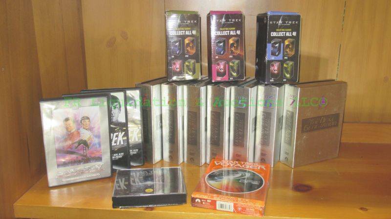 lot 205 image: Star Trek collectables including Star Trek the next generation complete DVD series 7 seasons and more as shown