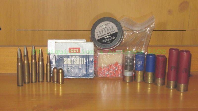 lot 201 image: Assorted rifle, shotgun and pistol ammunition