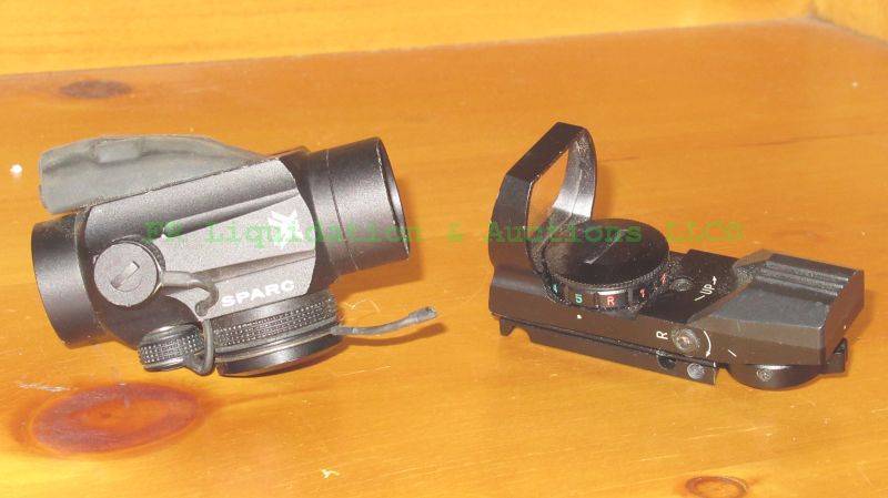 lot 295 image: Vortex optics Sparc red dot rifle scope and rear lense