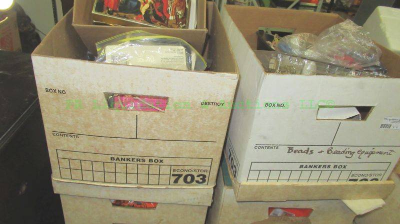 lot 282 image: Assorted craft beads and accessories and more, 4 boxes full
