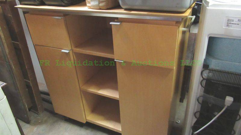 lot 275 image: European style utility cabinet cart