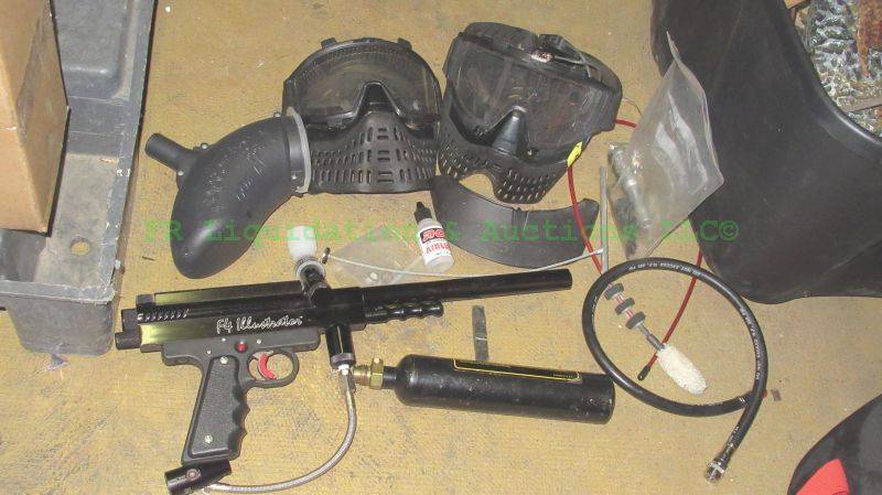 lot 269 image: ACI F4 Illustrator Paintball Marker gun plus accessories as shown