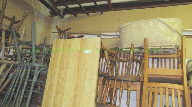 lot 307 image: Assorted vintage ocassional and solid wood dining chairs 19 total (chairs only)