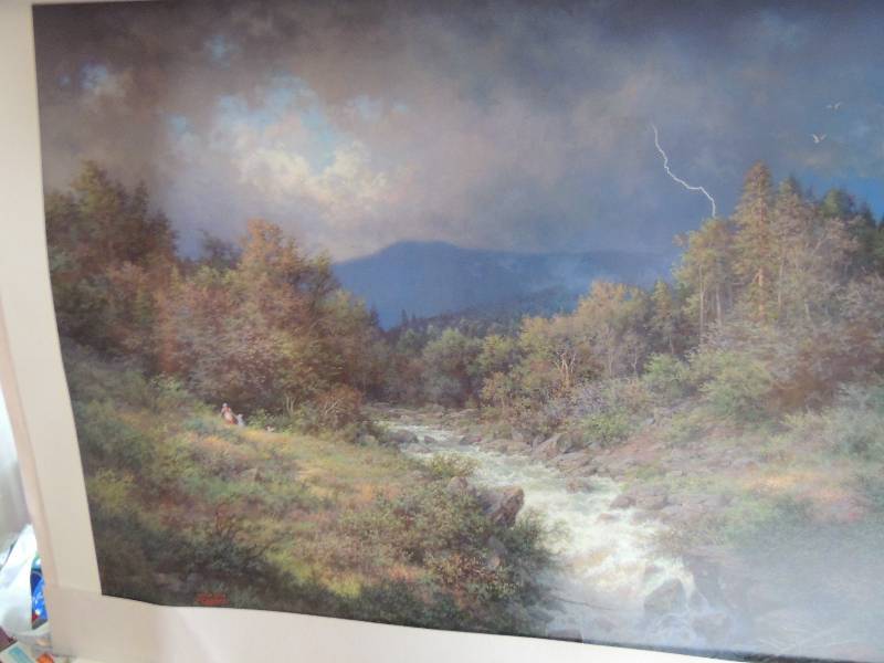 lot 44 image: Larry Dyke- Storms of Life #907 of 1000 26x32