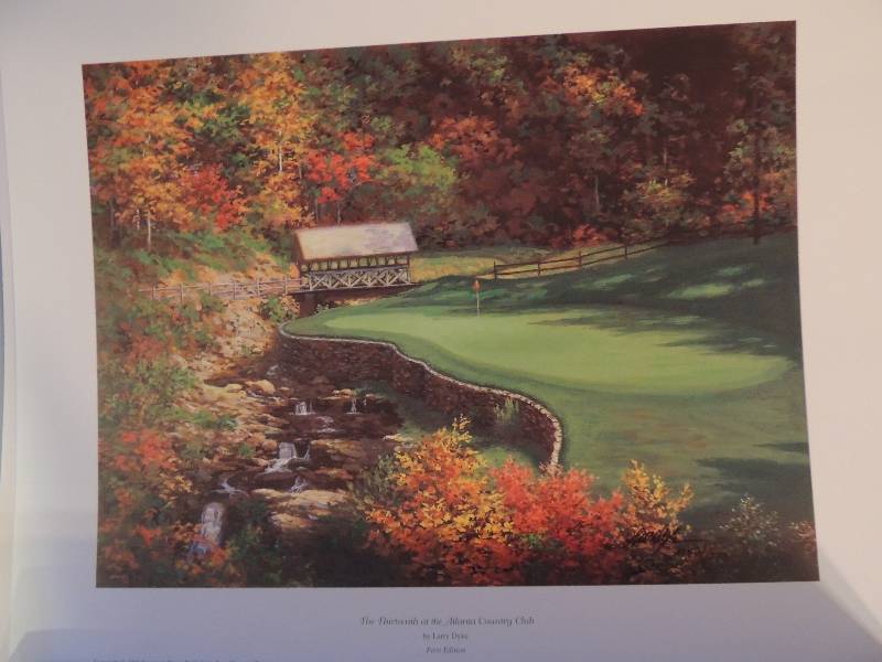 lot 54 image: Larry Dyke - The 13th at Atlanta Country Club #1182 of 1200 12x15 and