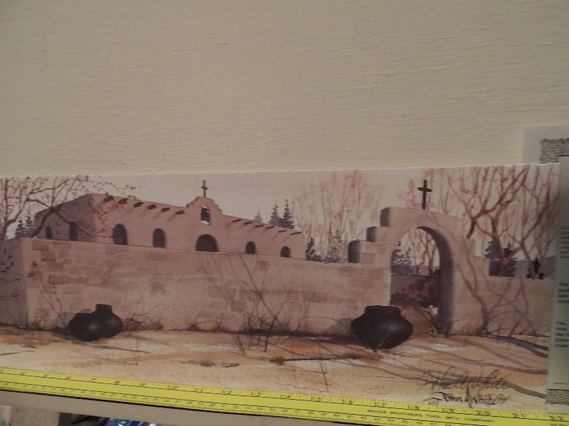 lot 59 image: John A. White- The Open Gate #49 of 450  7 12x22   and ADOBE Watercolor #49 of 450 7 12 x22