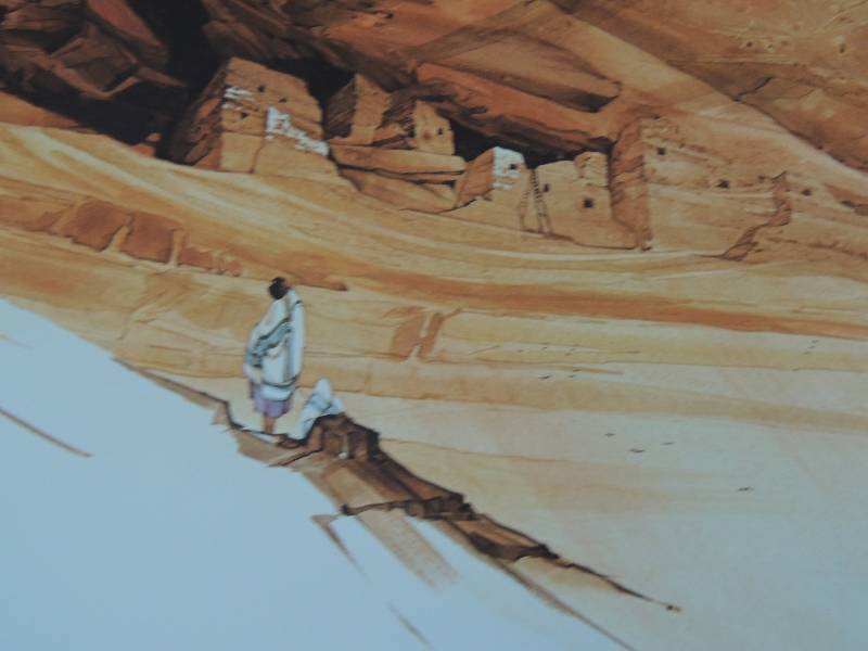 lot 77 image: Michael Atkinson- Ancient Ways 402950 SN 24x31.   Pueblo Sentential 401950 SN 31x24