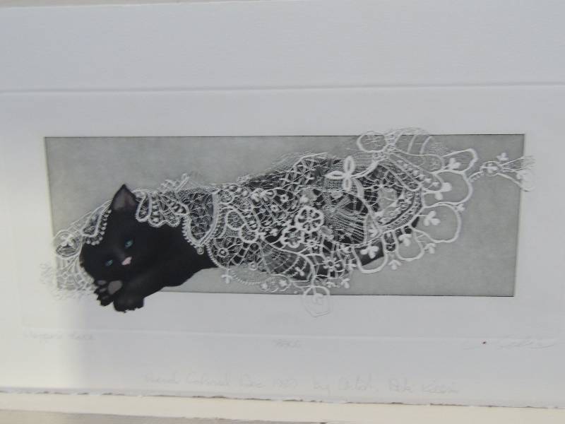 lot 80 image: Bela Killins- Peppers Lace 982000 hand colored December 1989 Embossed 11x20.     I.H. Farnsworth- Imprint Incorp. Siberian Tiger Cub 33500