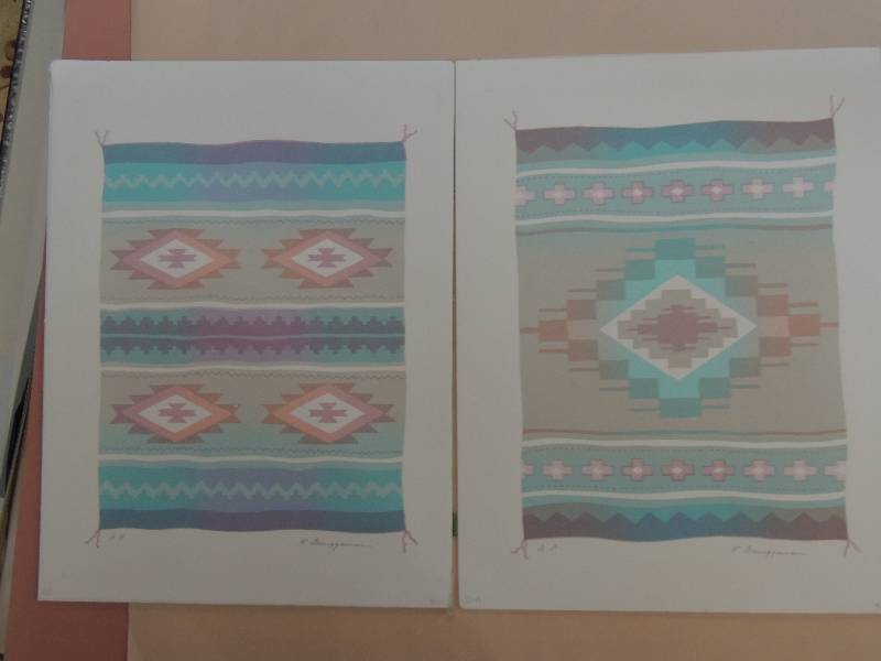 lot 85 image: K. Brueggeman- Artist proof 2-B 14x10 34.    Artist proof 4B