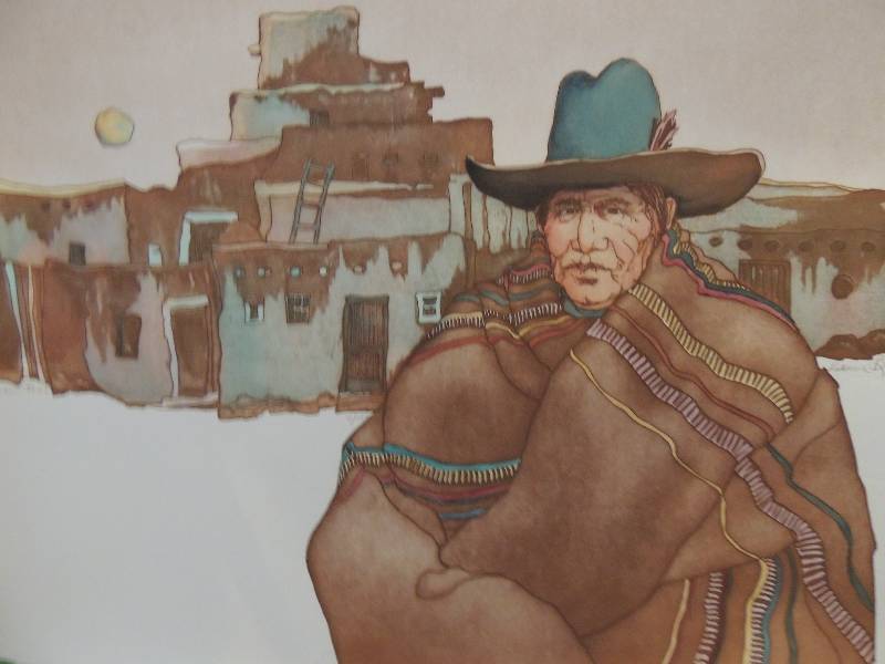 lot 114 image: Donna Berryhill- Man From Taos 4200 20x27