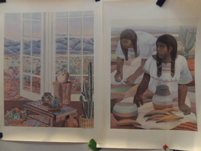 lot 115 image: Peter Wong- Cosmopolitan Santa Fe II signed 25x19