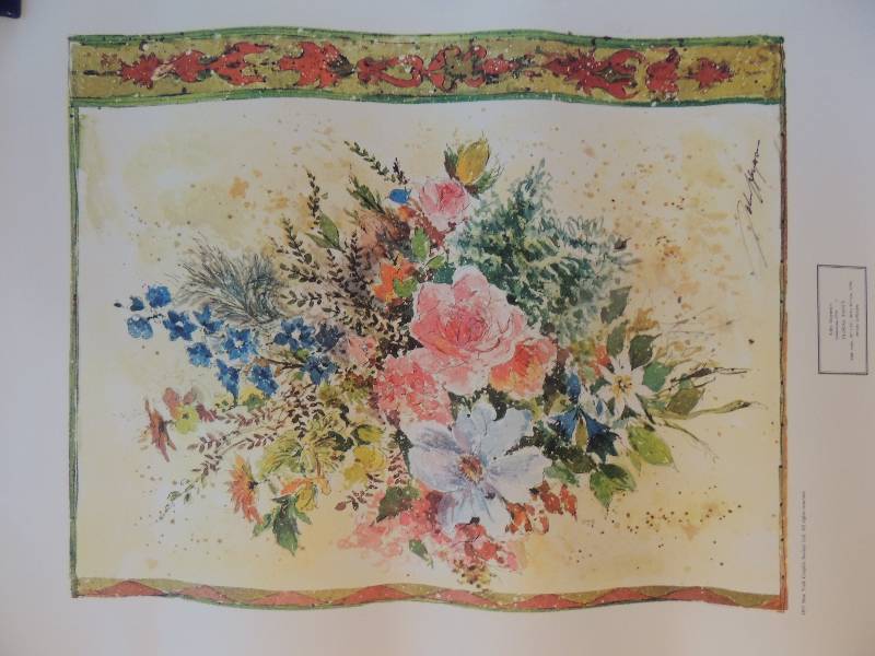 lot 161 image: John Haymason- Floral Fancy 28x22.    Summer Blush 28x22