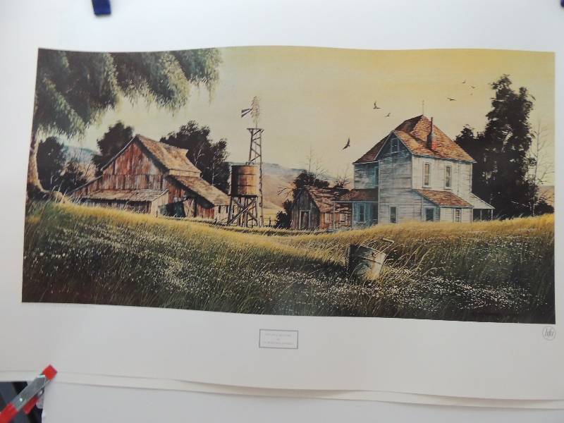 lot 187 image: R. Bradford Johosa- For Sale 200 Acres 22x35.     Alfred Owles- Springtime 23x35.