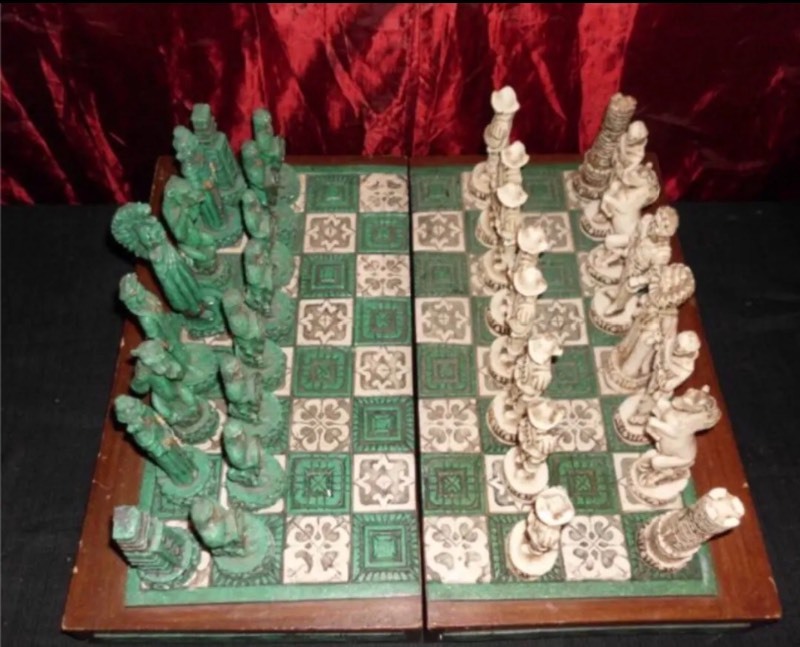 aztec chess set