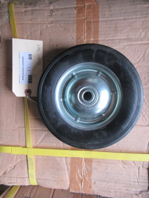 lot 69 image: SMALL SOLID UTILITY WHEELS