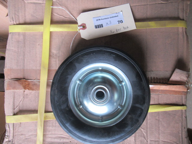 lot 70 image: SMALL SOLID UTILITY WHEELS