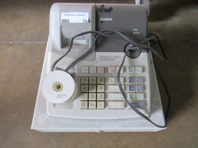 lot 78 image: CASIO CASH REGISTER