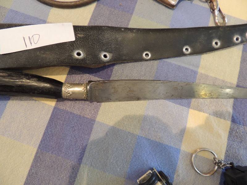 lot 110 image: Putnam cutlery co. 13 knife WITH SHEALTH