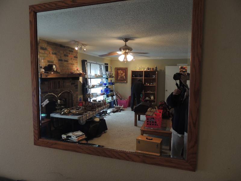 lot 127 image: Wall mirror 40 x 44