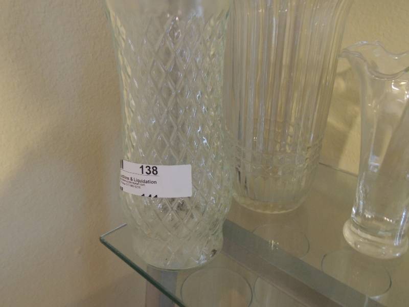 lot 138 image: CFG vase, glasses  and other assorted vases