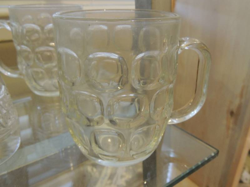 lot 145 image: S&P shakers, 4 sure set glasses, 2 candle holders, etc.